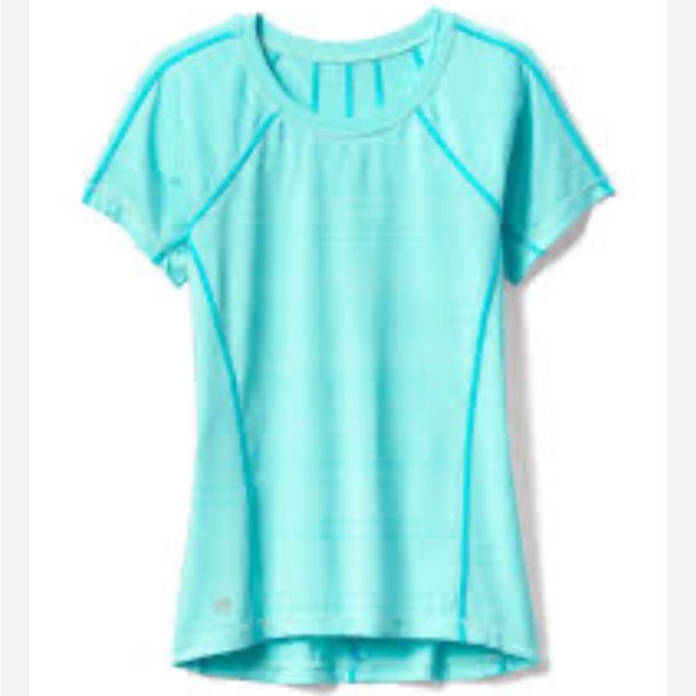 Athleta Girl Sunkissed Tee in Turquoise size Large / 12 #777948-02